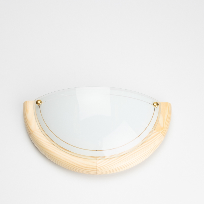 Brilagi - Væglampe ORBIS 1xE27/60W/230V 30 cm, fyrretræ