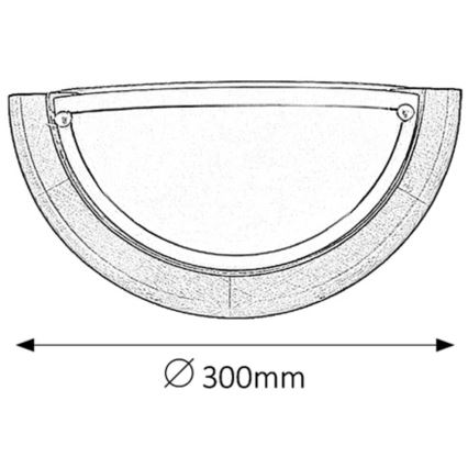 Brilagi - Væglampe ORBIS 1xE27/60W/230V 30 cm, fyrretræ