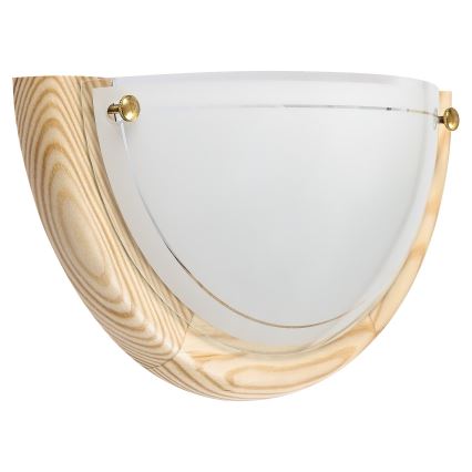 Brilagi - Væglampe ORBIS 1xE27/60W/230V 30 cm, fyrretræ