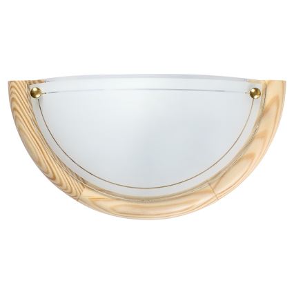 Brilagi - Væglampe ORBIS 1xE27/60W/230V 30 cm, fyrretræ