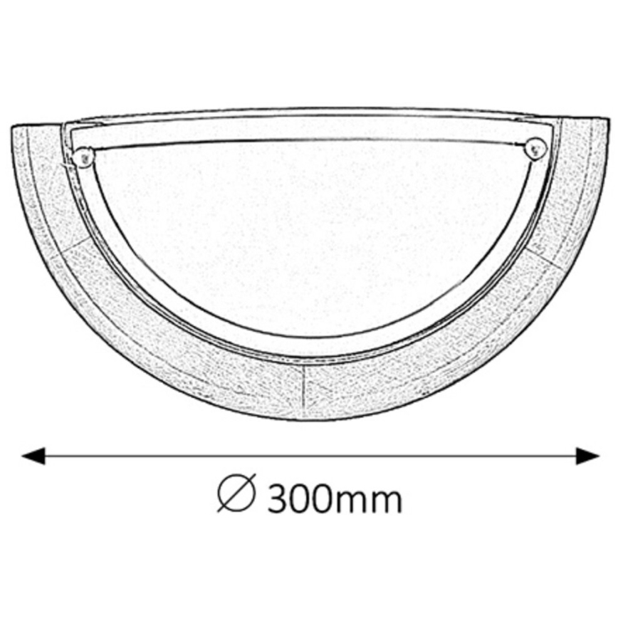 Brilagi - Væglampe ORBIS 1xE27/60W/230V 30 cm, fyrretræ