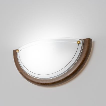 Brilagi - Væglampe ORBIS 1xE27/60W/230V 30 cm fyrretræ