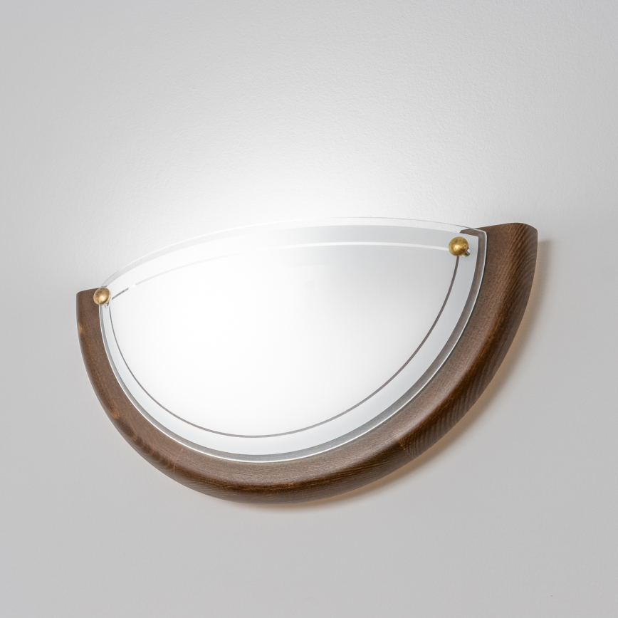 Brilagi - Væglampe ORBIS 1xE27/60W/230V 30 cm fyrretræ