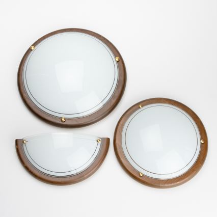 Brilagi - Væglampe ORBIS 1xE27/60W/230V 30 cm fyrretræ