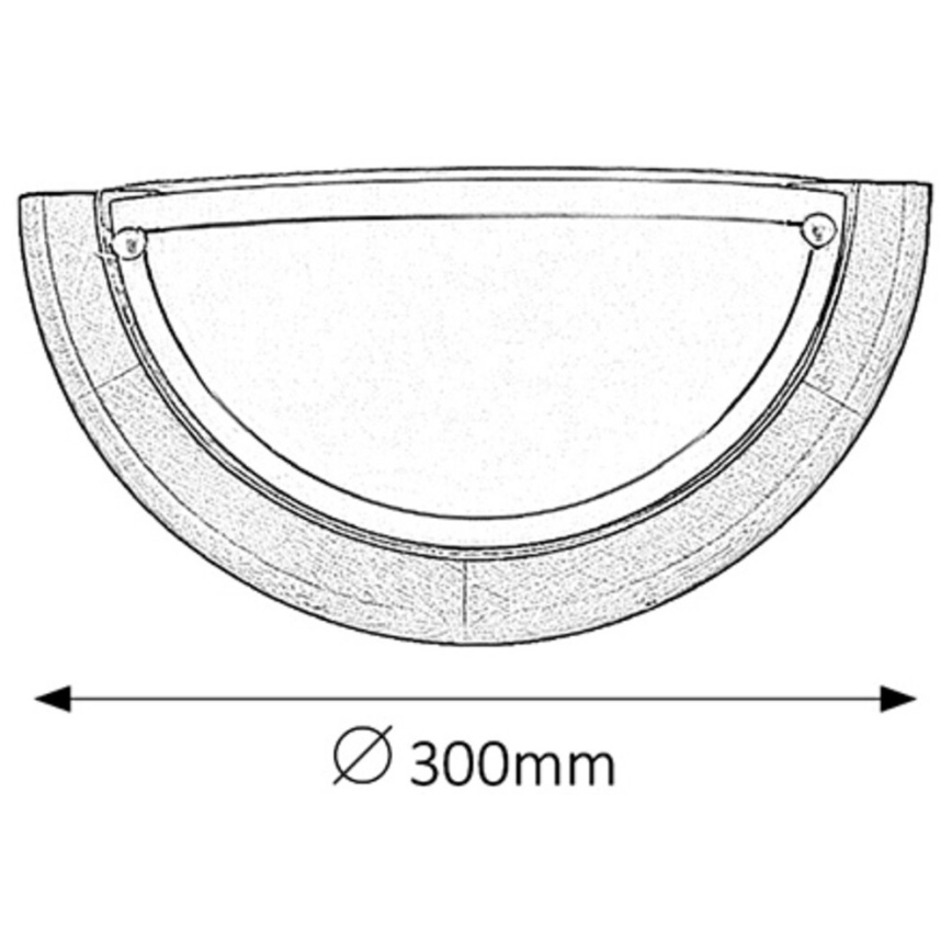 Brilagi - Væglampe ORBIS 1xE27/60W/230V 30 cm fyrretræ
