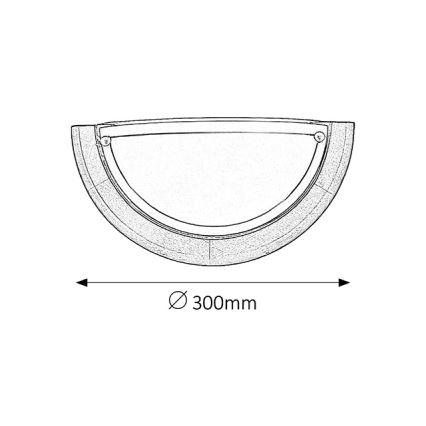 Brilagi - Væglampe ORBIS 1xE27/60W/230V 30 cm fyrretræ