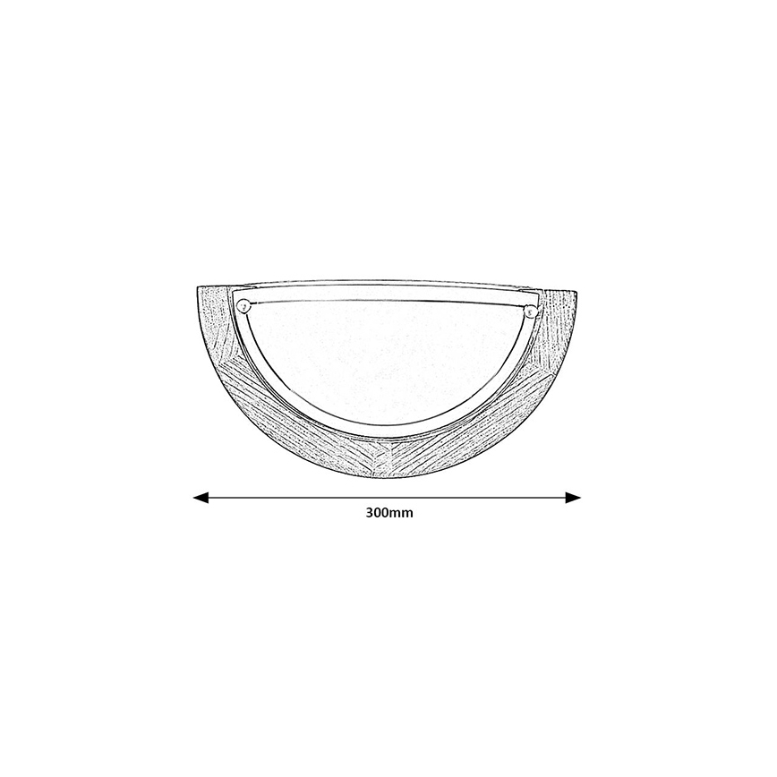 Brilagi - Væglampe ORBIS 1xE27/60W/230V 30 cm fyrretræ