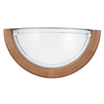 Brilagi - Væglampe ORBIS 1xE27/60W/230V 30 cm fyrretræ/kirsebær