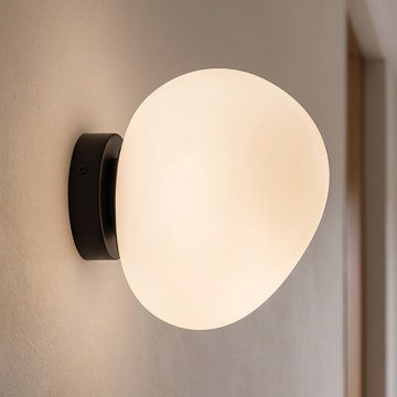 BRILAGI - Væglampe PEBBLES 1xE27/40W/230V Ø 20 cm sort