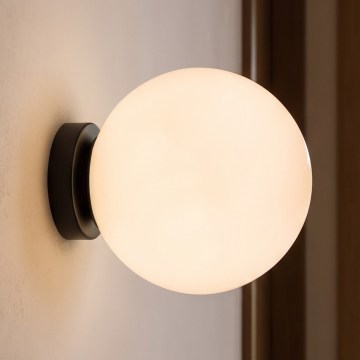BRILAGI - Væglampe POLOS 1xE27/40W/230V Ø 20 cm sort