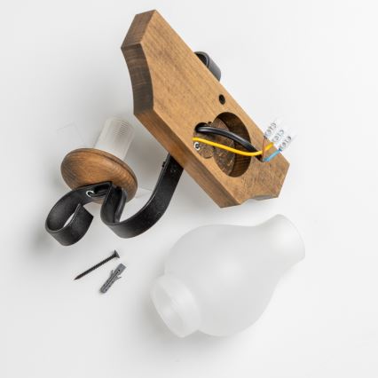 Brilagi - Væglampe QUEEN 1xE14/40W/230V bøg