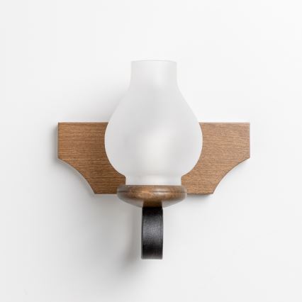 Brilagi - Væglampe QUEEN 1xE14/40W/230V bøg/valnød