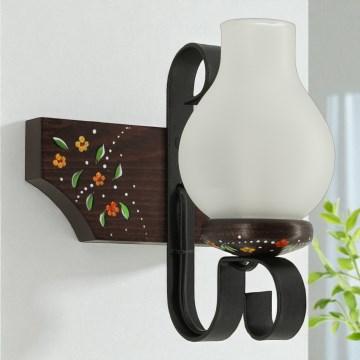 Brilagi - Væglampe QUEEN 1xE14/40W/230V bøg/wenge