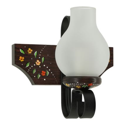 Brilagi - Væglampe QUEEN 1xE14/40W/230V bøg/wenge