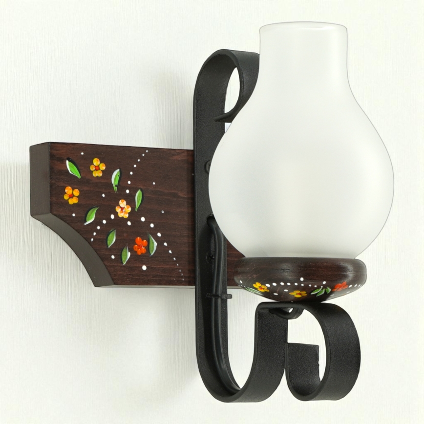 Brilagi - Væglampe QUEEN 1xE14/40W/230V bøg/wenge