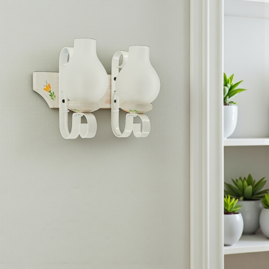 Brilagi - Væglampe QUEEN 2xE14/40W/230V bøg/creme