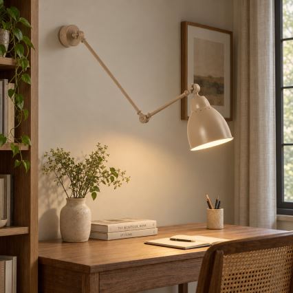 BRILAGI - Væglampe QUILL 1xE27/40W/230V 83 cm beige