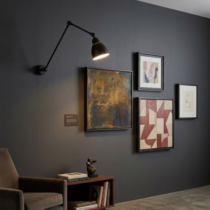 Brilagi - Væglampe QUILL 1xE27/40W/230V 83 cm sort