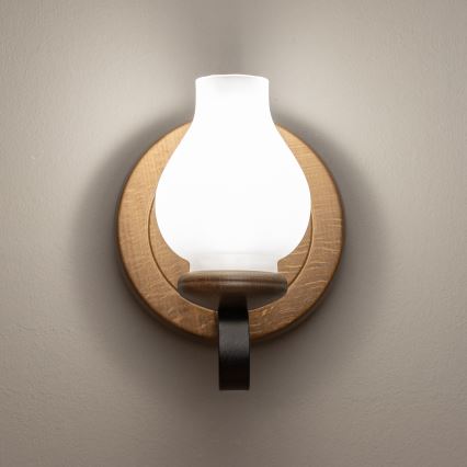 Brilagi - Væglampe ROATA APLICA 1xE14/40W/230V bøg/valnød