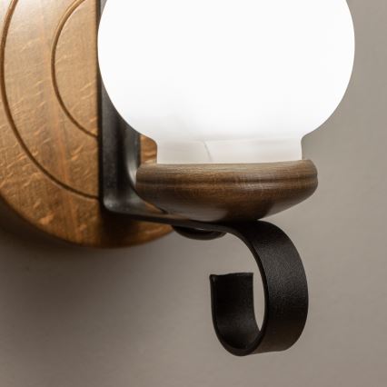 Brilagi - Væglampe ROATA APLICA 1xE14/40W/230V bøg/valnød