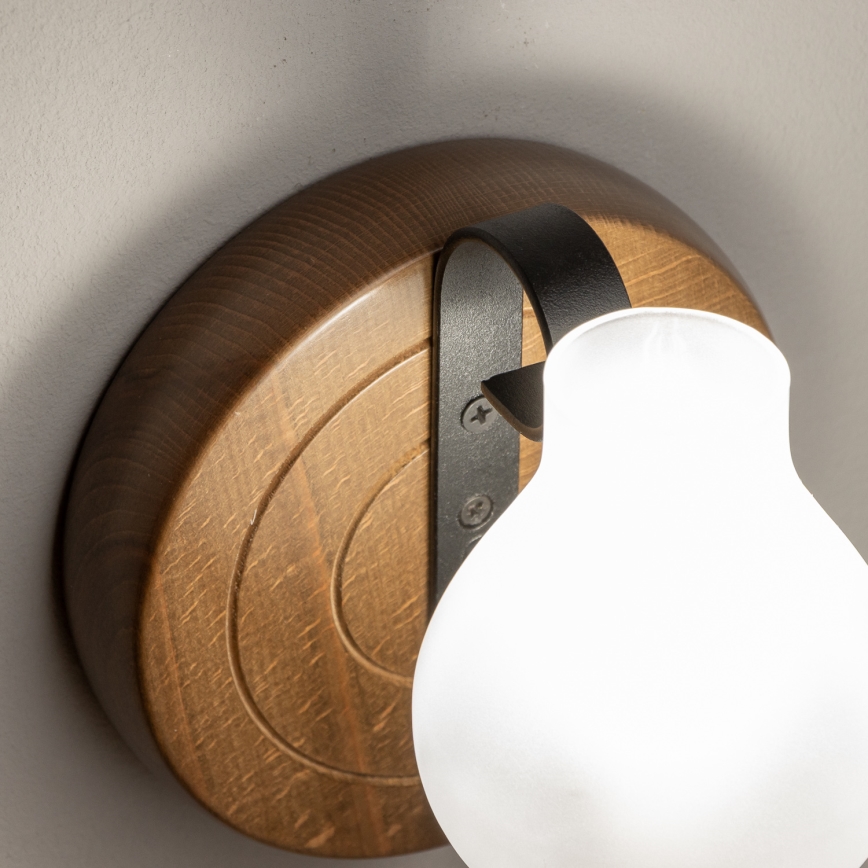 Brilagi - Væglampe ROATA APLICA 1xE14/40W/230V bøg/valnød