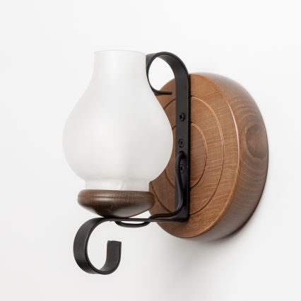 Brilagi - Væglampe ROATA APLICA 1xE14/40W/230V bøg/valnød