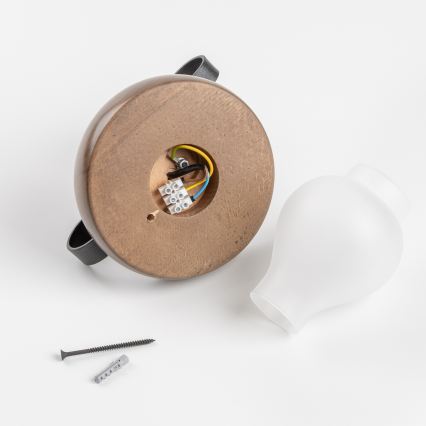 Brilagi - Væglampe ROATA APLICA 1xE14/40W/230V bøg/valnød