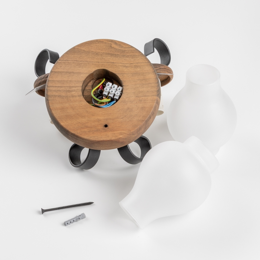 Brilagi - Væglampe ROATA APLICA 2xE14/40W/230V bøg