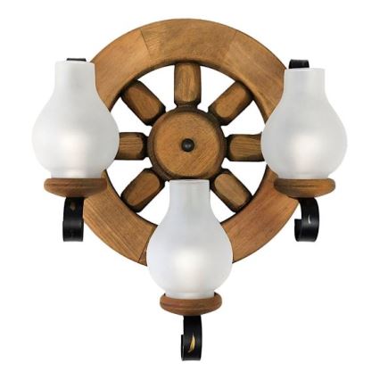 Brilagi - Væglampe ROATA APLICA 3xE14/40W/230V bøg