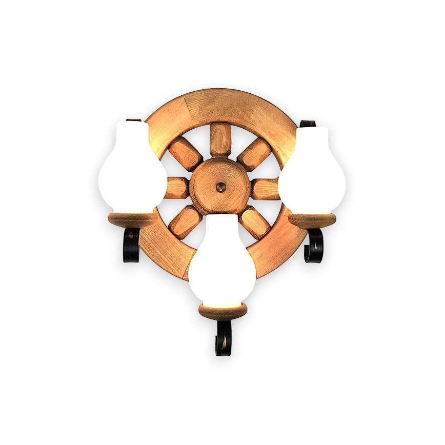 Brilagi - Væglampe ROATA APLICA 3xE14/40W/230V bøg