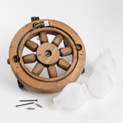 Brilagi - Væglampe ROATA APLICA 3xE14/40W/230V bøg