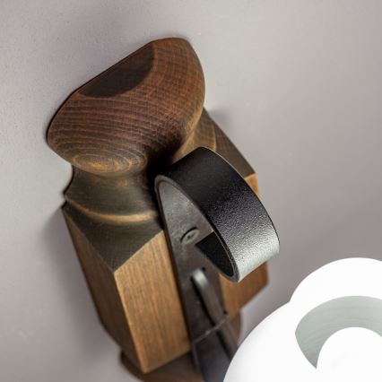 Brilagi - Væglampe RUSTIC 1xE14/40W/230V bøg