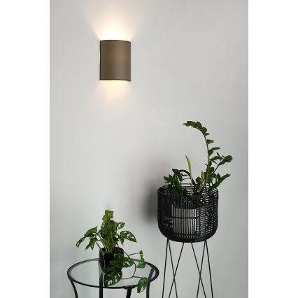 Brilagi - Væglampe SEMI 1xE27/15W/230V brun
