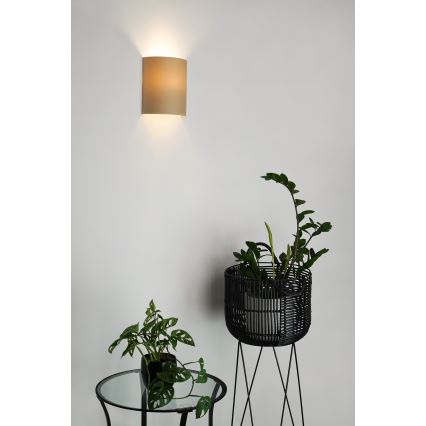 Brilagi - Væglampe SEMI 1xE27/15W/230V diameter 20 cm beige