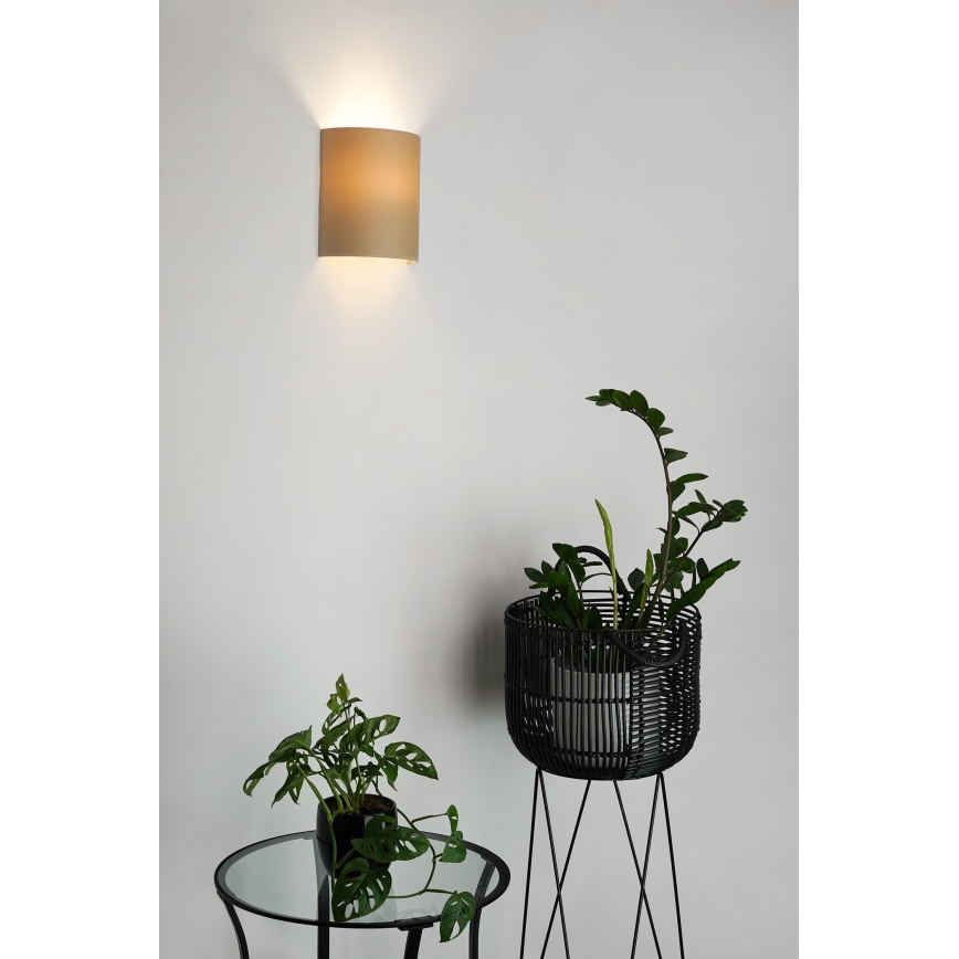 Brilagi - Væglampe SEMI 1xE27/15W/230V diameter 20 cm beige