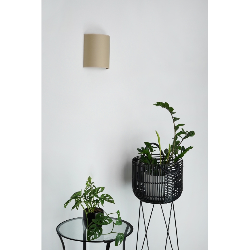 Brilagi - Væglampe SEMI 1xE27/15W/230V diameter 20 cm beige