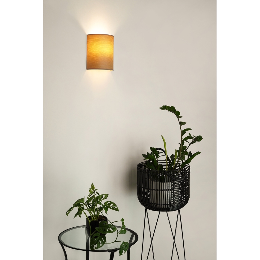 Brilagi - Væglampe SEMI 1xE27/15W/230V diameter 20 cm beige