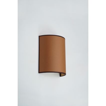 Brilagi - Væglampe SEMI 1xE27/15W/230V diameter 20 cm brun