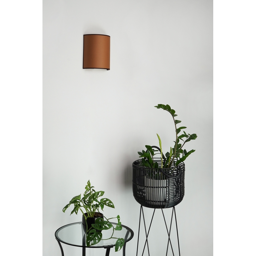 Brilagi - Væglampe SEMI 1xE27/15W/230V diameter 20 cm brun