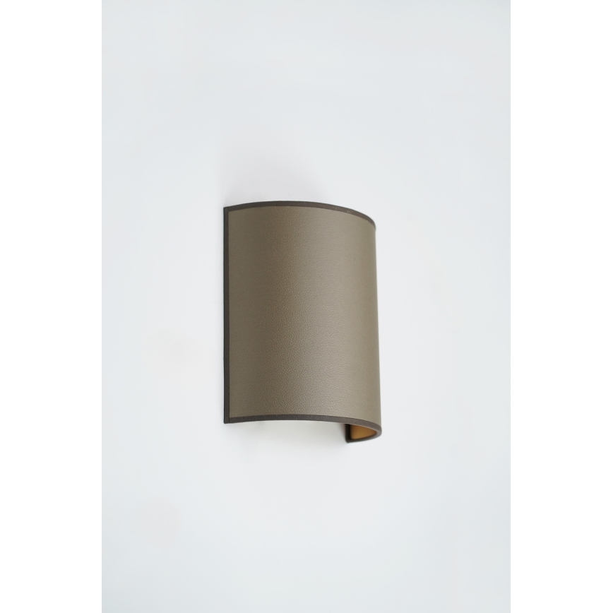 Brilagi - Væglampe SEMI 1xE27/15W/230V diameter 20 cm brun