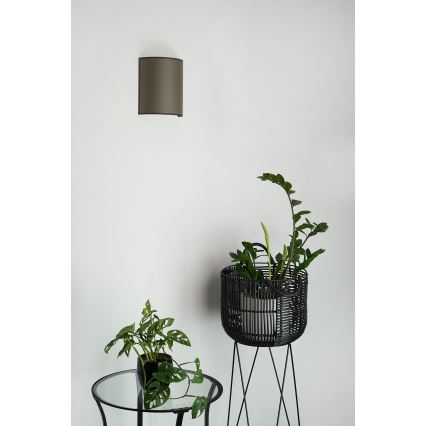 Brilagi - Væglampe SEMI 1xE27/15W/230V diameter 20 cm brun