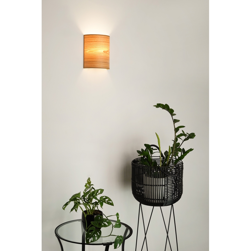 Brilagi - Væglampe SEMI 1xE27/15W/230V diameter 20 cm brun