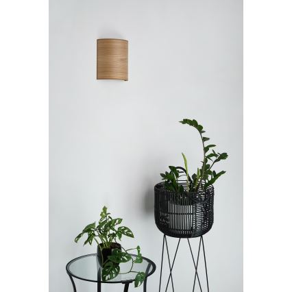 Brilagi - Væglampe SEMI 1xE27/15W/230V diameter 20 cm brun