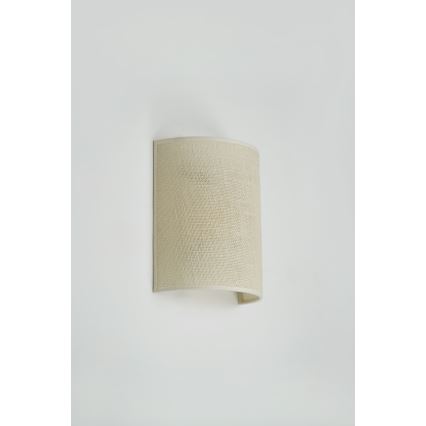 Brilagi - Væglampe SEMI 1xE27/15W/230V diameter 20 cm cremefarvet