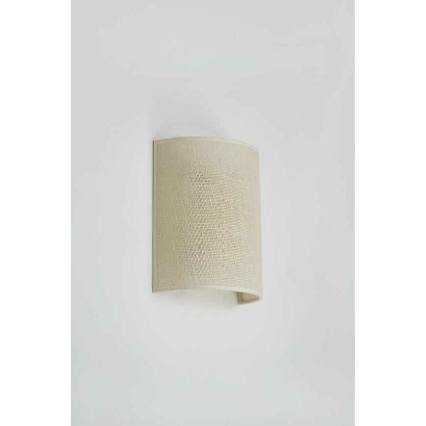 Brilagi - Væglampe SEMI 1xE27/15W/230V diameter 20 cm cremefarvet