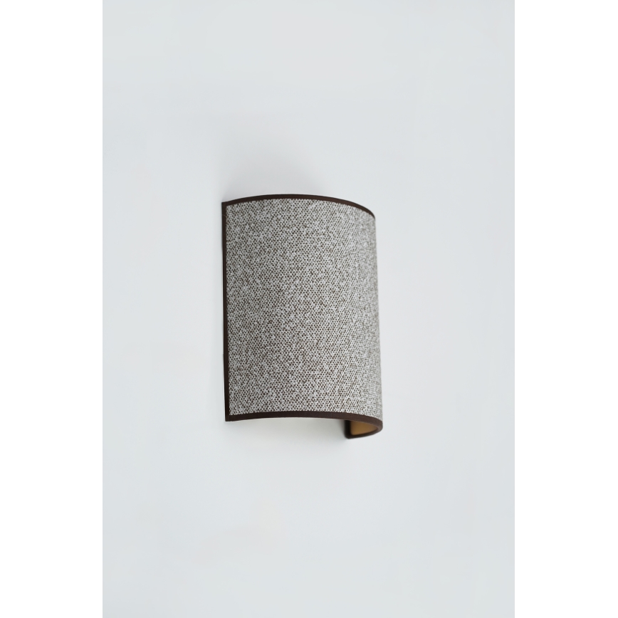 Brilagi - Væglampe SEMI 1xE27/15W/230V diameter 20 cm grå