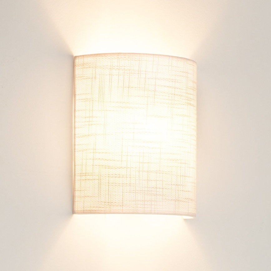 Brilagi - Væglampe SEMI 1xE27/15W/230V diameter 20 cm lysegrå