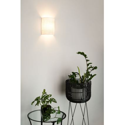 Brilagi - Væglampe SEMI 1xE27/15W/230V diameter 20 cm lysegrå
