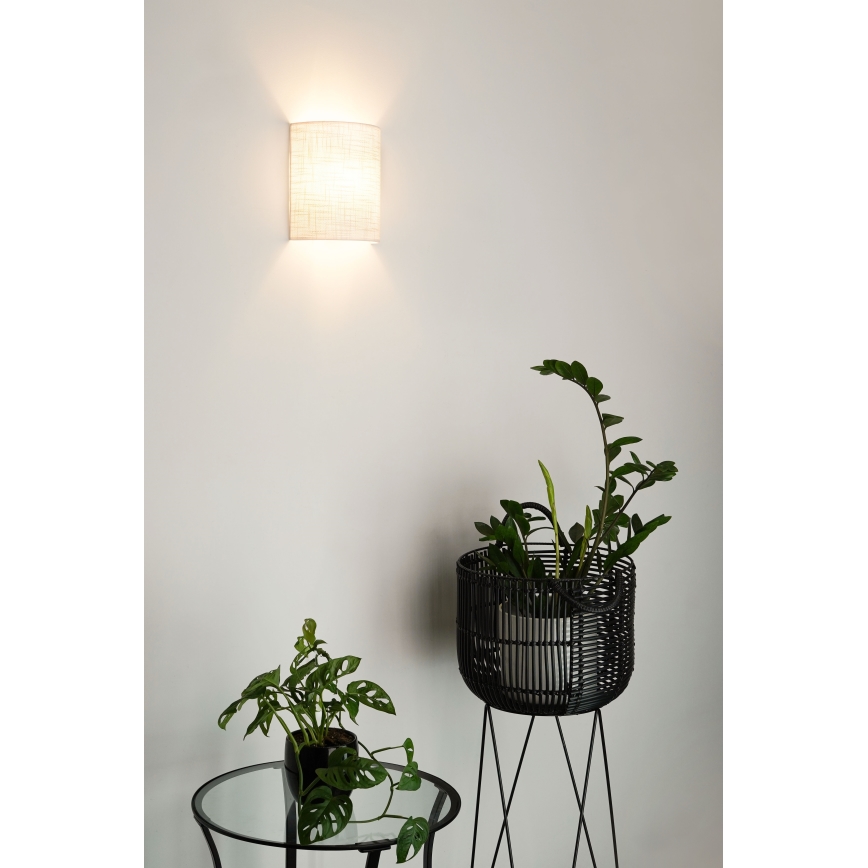 Brilagi - Væglampe SEMI 1xE27/15W/230V diameter 20 cm lysegrå