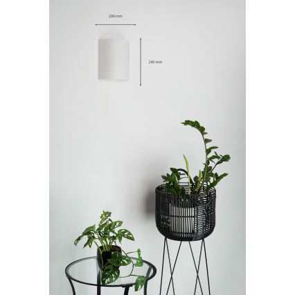 Brilagi - Væglampe SEMI 1xE27/15W/230V diameter 20 cm lysegrå